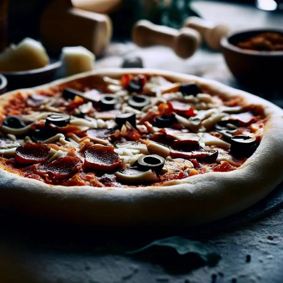 Pizza cu aluat congelat