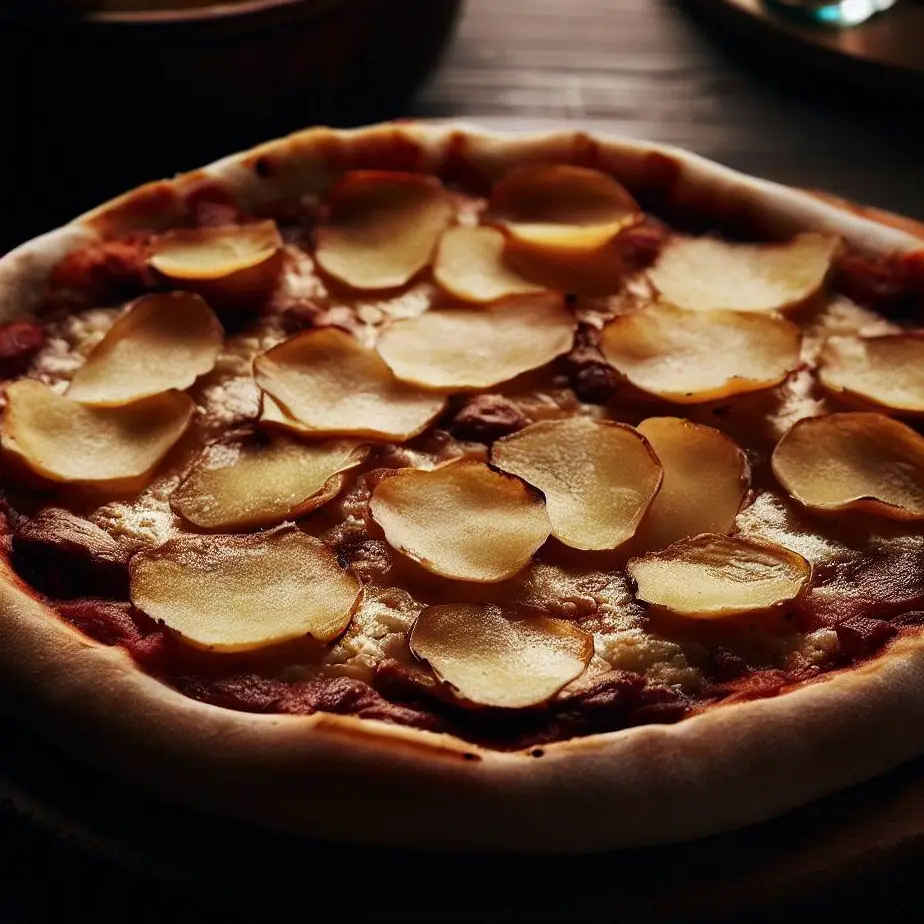 Pizza cu blat de cartofi