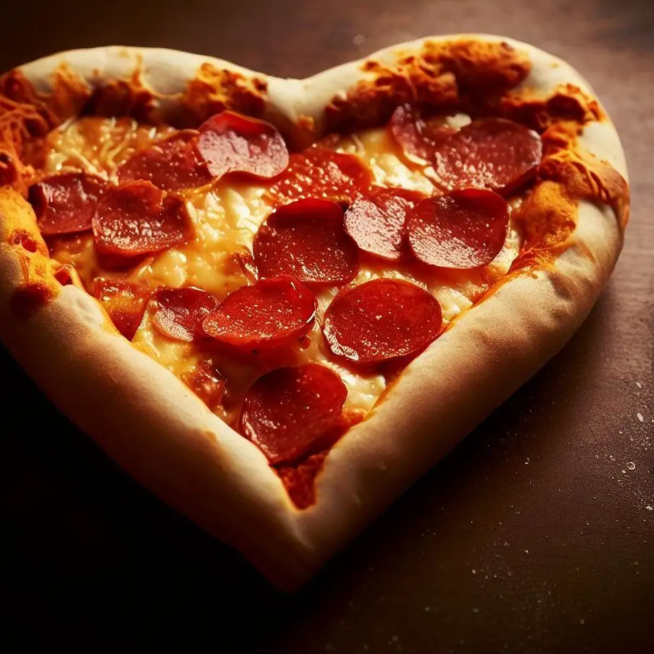 Pizza în Forma de Inimă: Deliciu și Romantism Într-un Singur Fel de Mâncare